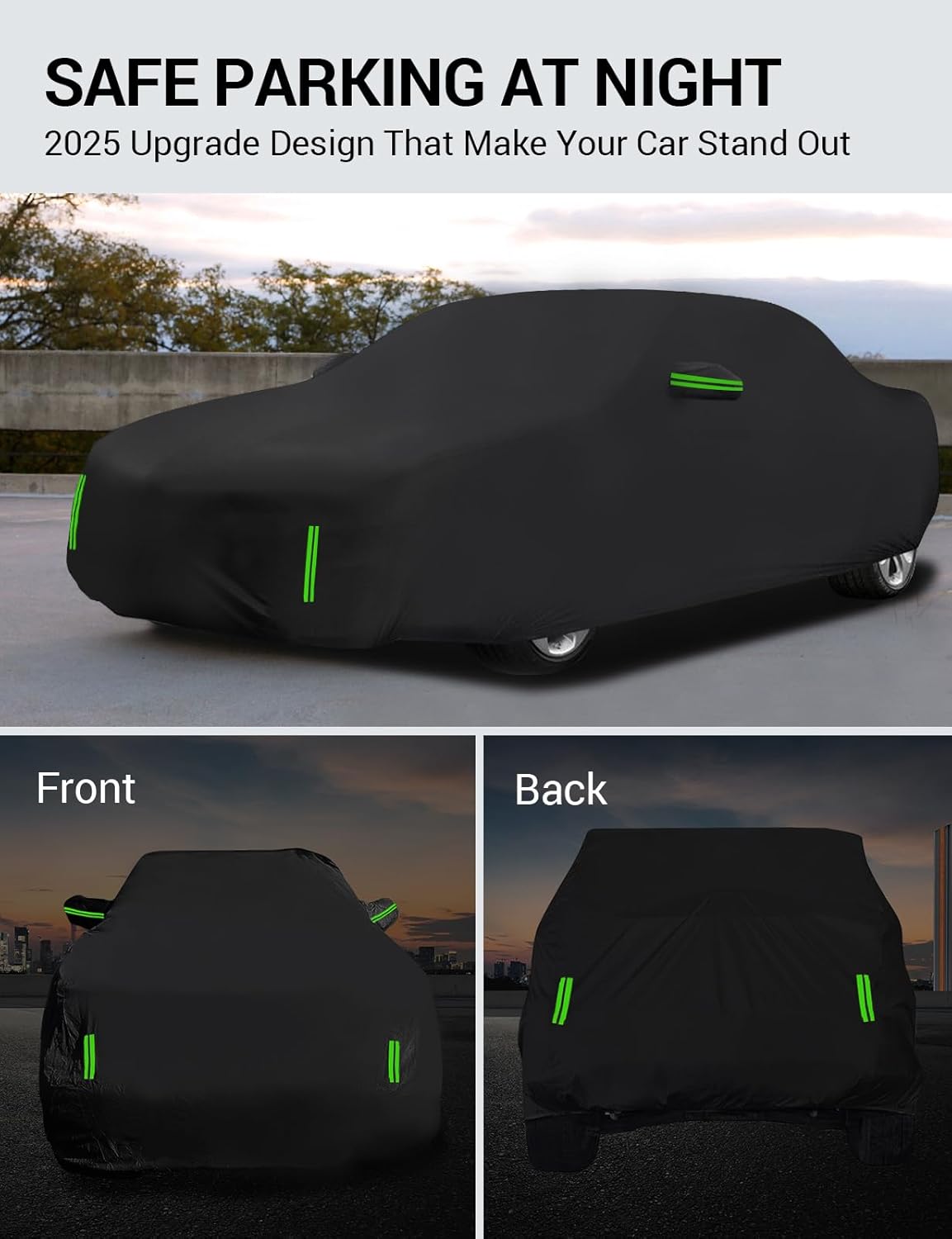 Proadsy 2025 Upgrade Car Cover Custom Fit for Hyundai Palisade 2020-2025, Waterproof All Weather for Automobiles, Full Exterior Cover Rain Snow Sun Protector Indoor Outdoor Car Cover