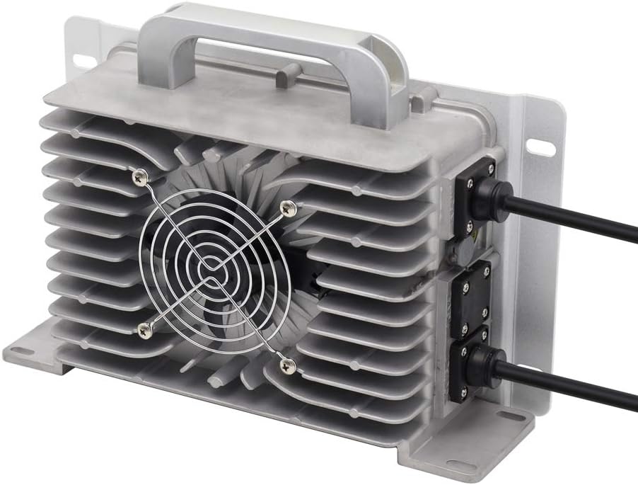 36V 18A Golf Cart Battery Charger for 36 Volt Club Car/Yamaha with Crowsfoot Style Connector Crows Foot Plug Waterproof IP68