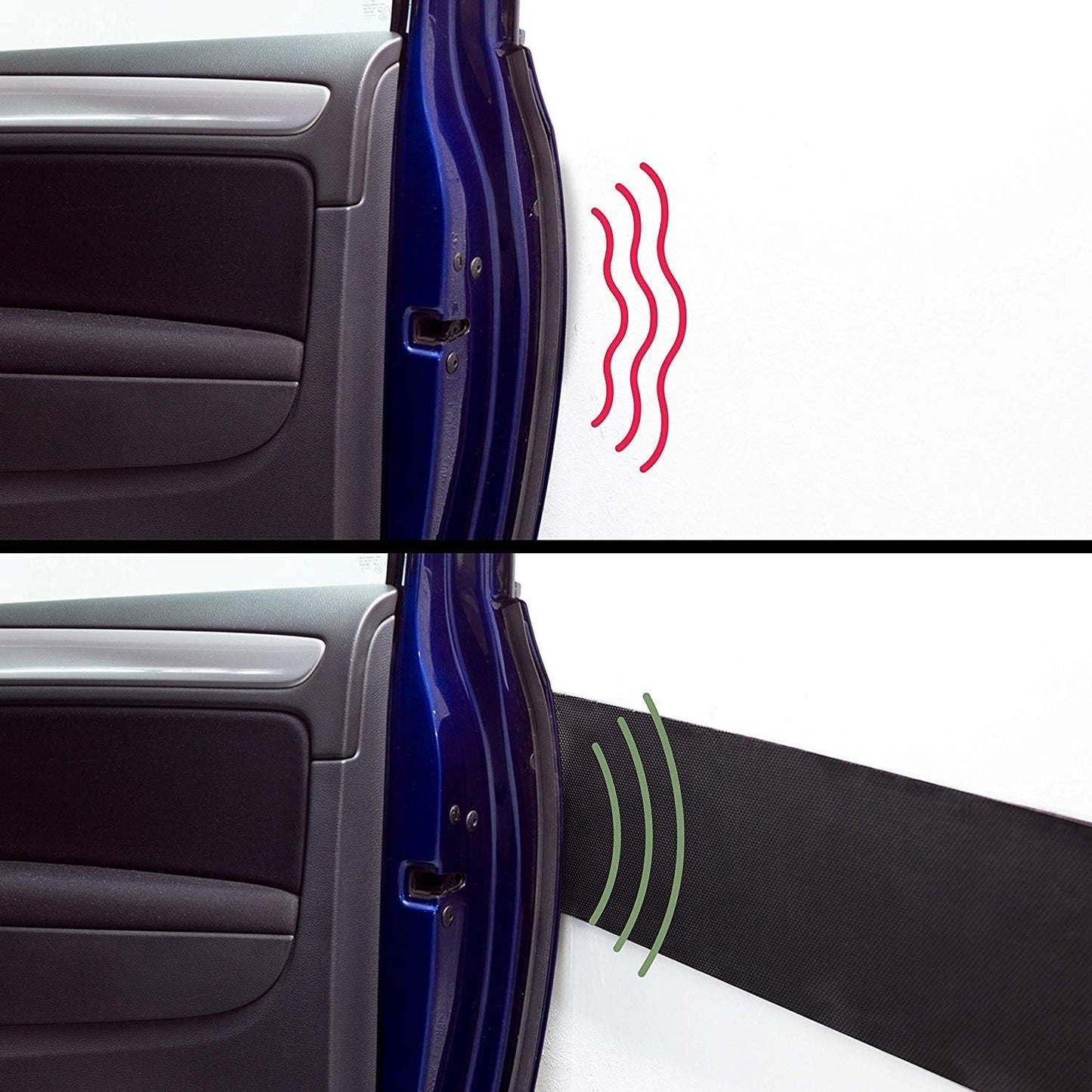 Car Door Protector Bump Body Guard,1/4" Sectional Foam Sticking Garage Wall Parking Protector Collision Avoidance Waterproof Foam Protector Wall Corner Protecting Your Car Doors (1 Pack)