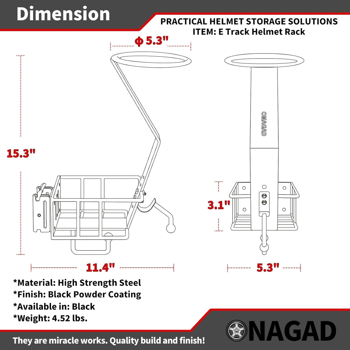 E Track Motorcycle Helmet Rack with Gloves Tray, E-Track Dirt Bike Bicycle Helmet Holder Display Hanger Storage Organizer Stand Hook, Motorcycle Etrack Accessories for Enclosed Trailer, Truck, Garage