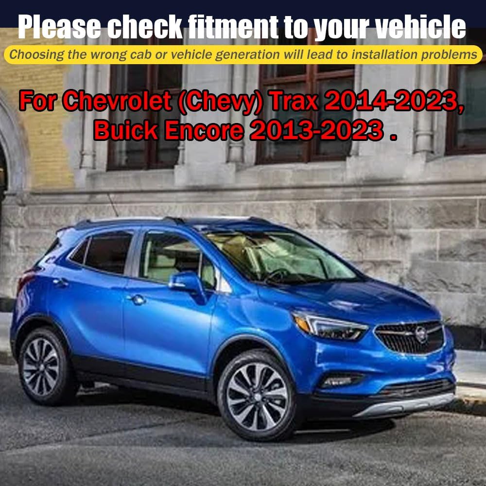 Rain Guards for Buick Encore 2013-2022/Chevrolet (Chevy) Trax 2014-2022, Tape-on Side Window Deflectors for Buick Encore, Window Visors for Chevrolet Trax, Car Accessories, 4 pcs