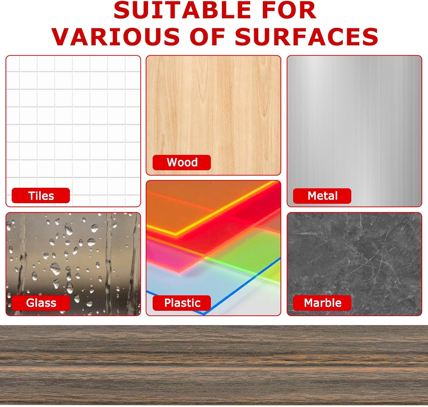 Flexible Wall Corner Protector Moulding Trim Peel and Stick Wall Corner Guards Edge Protector Self Adhesive Molding Trim Strip for Edge Ceiling (Smoked Brown Wood Grain, 0.8 in x 10 Ft)