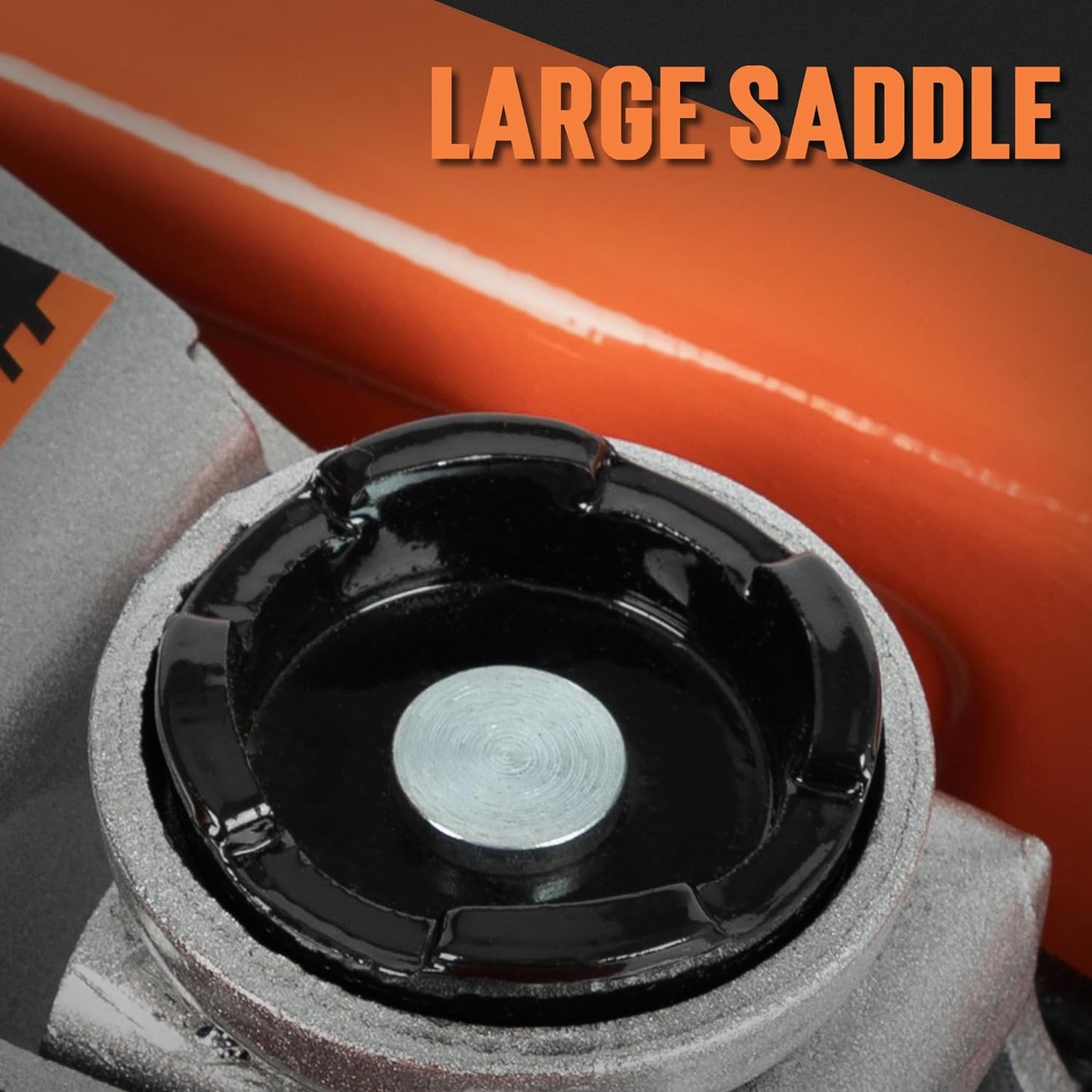 TONDA Low Profile Car Jack, 2.5 Ton (5,000 lb) Hydraulic Trolley Floor Jack for Garage, Home, Shop, Lifting Range 3.35" to 14.57", Orange