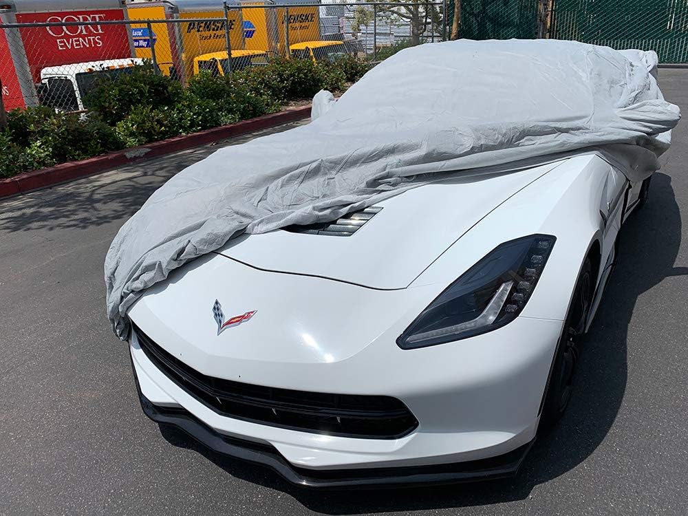 CarsCover Custom Fits C7 2014-2019 Chevy Corvette Stingray Z51 Z06 Grand Sport Custom Car Cover for 5 Layer Ultrashield