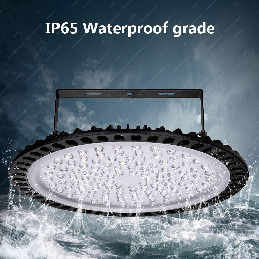 Viugreum 5 PACK 500W UFO LED High Bay Light, 50000LM 6500K Daylight White LED Warehouse Lighting, IP65 Waterproof Commercial Bay Lighting for Garage Barn Workshop Wet Location