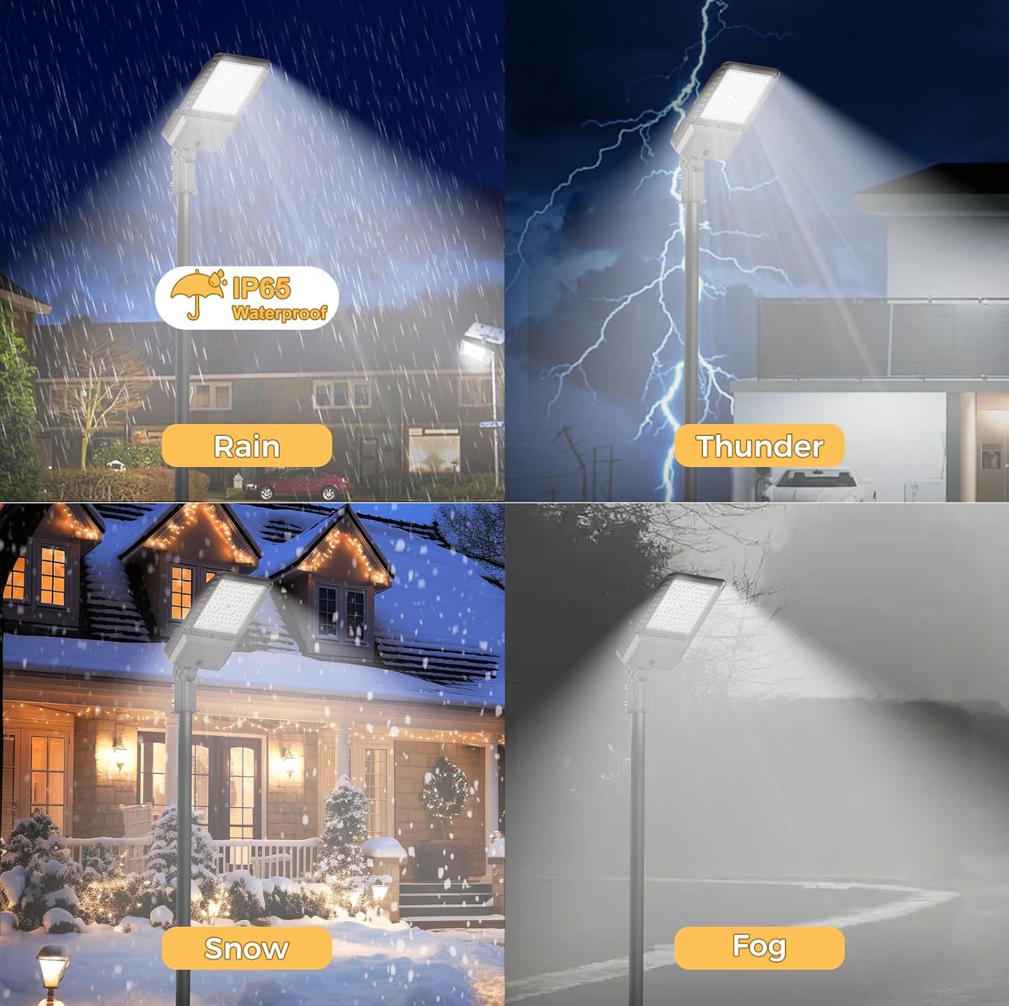 180W LED Parking lot Lights Commercial Oudoor Lighting Shoebox Light with Dusk to Dawn Photocell 32400Lm(180LM/W) 6000K IP65 Waterproof 100-277V for Driverway Parking Lot