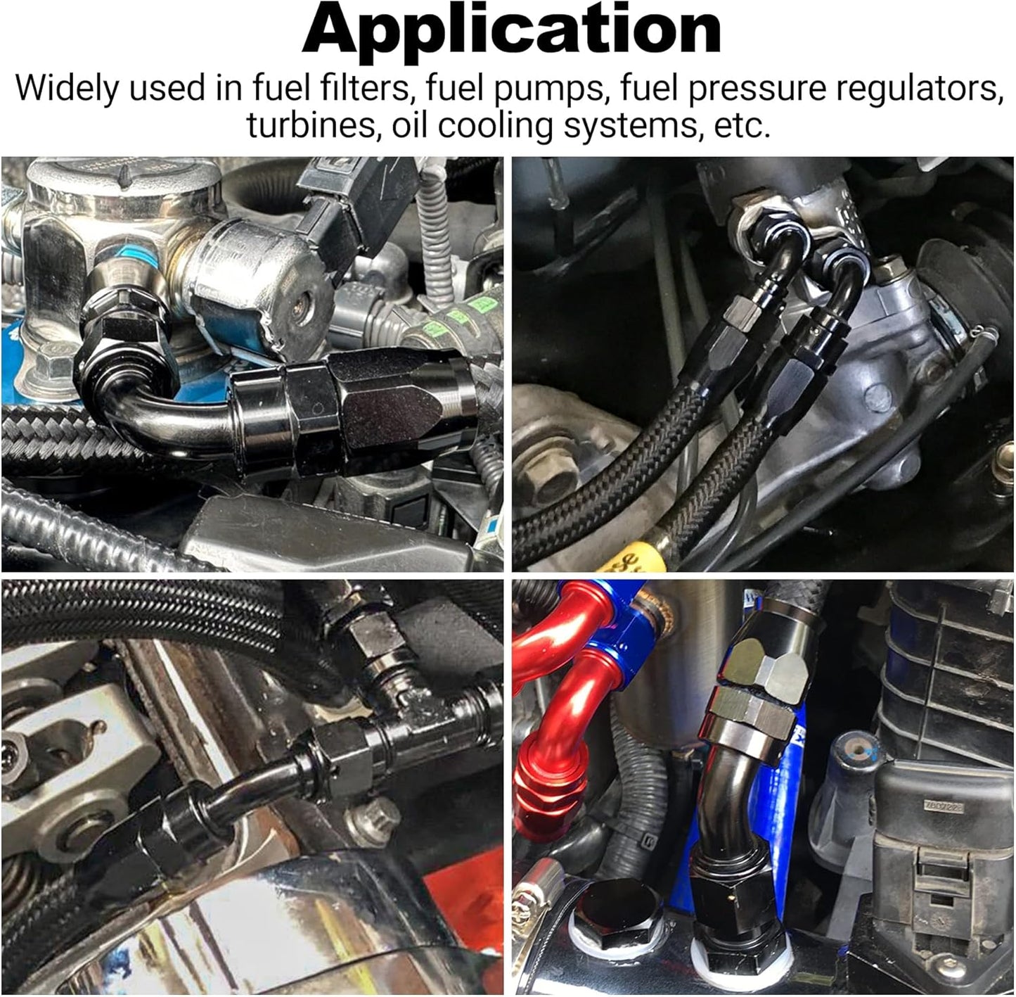 EVIL ENERGY 12AN 150 Degree One Piece Full Flow Hose End Fitting Swivel For CPE Braided Hose