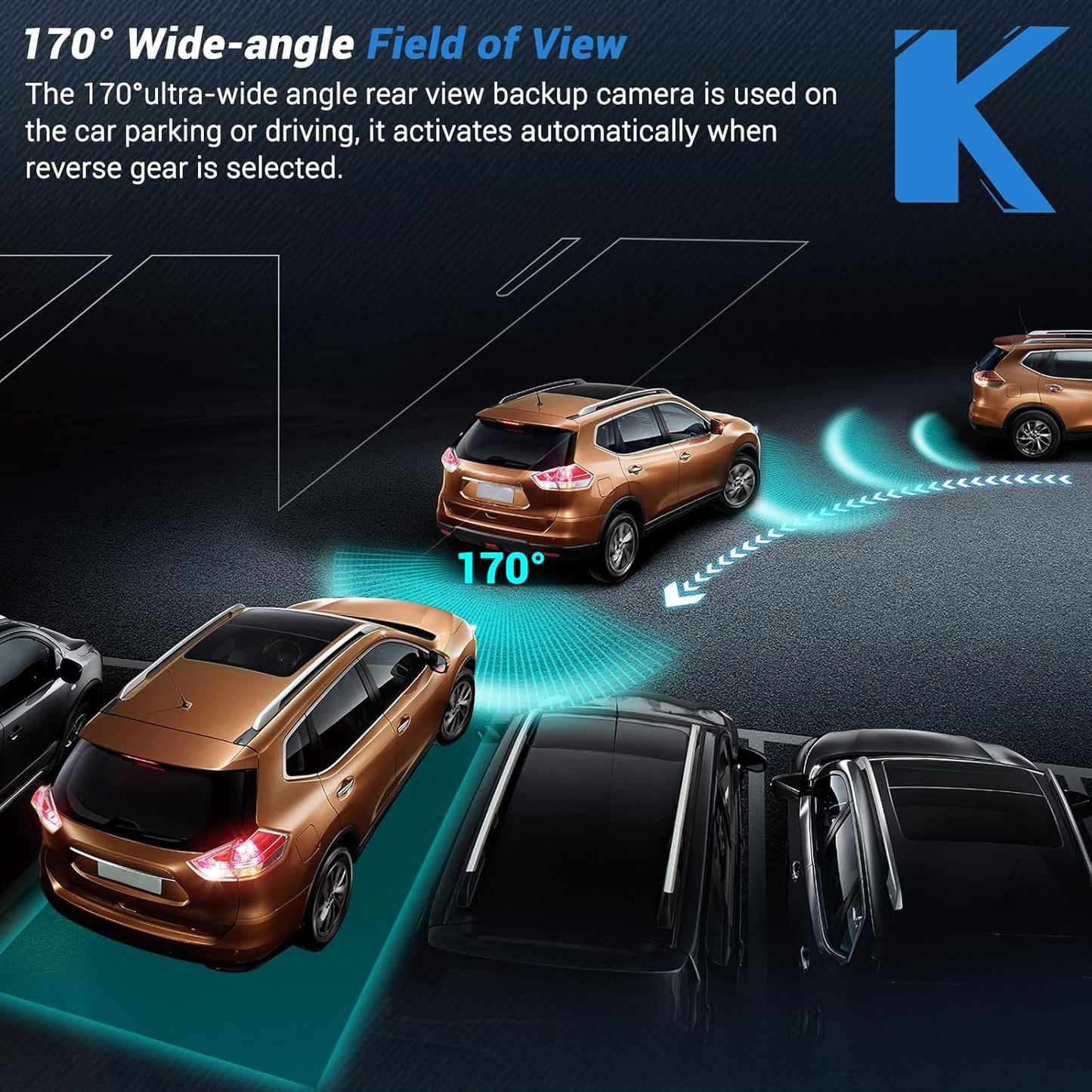 56054157AA Rear View Backup Camera Compatible with 2011-2016 Chrysler Town & Country 2011-2020 Dodge Grand Caravan HD Color Night Vision Waterproof Backup Camera 4672639AA CH1960103