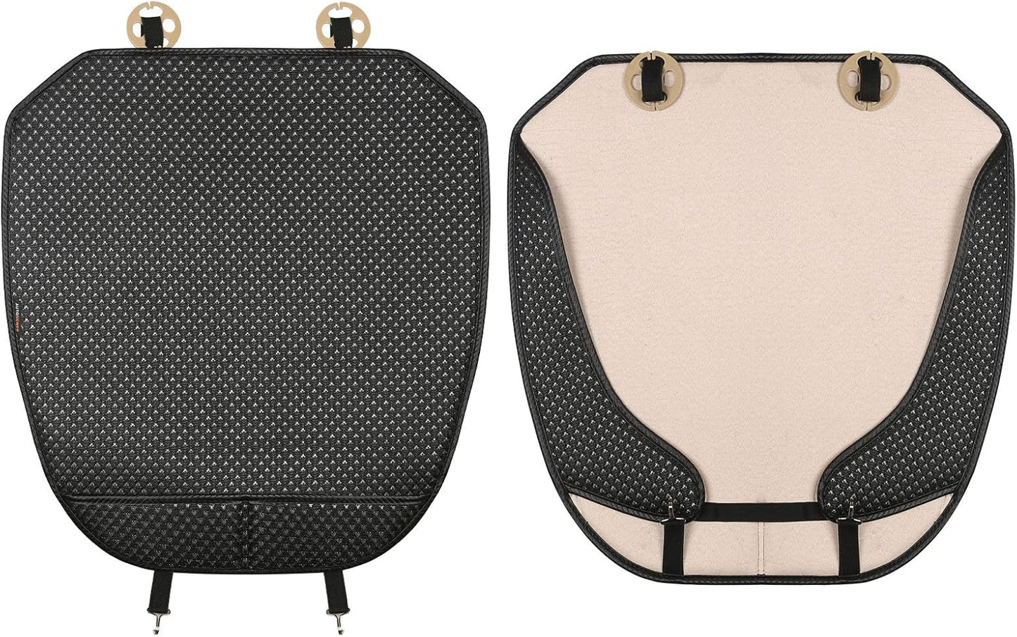 Auto Newer Breathable Universal Four Seasons Car Seat Covers, Luxury Car Seat Cushion,Protectors for Front Seat Bottoms,Compatible with 95% Vehicles(Black,1PCS)