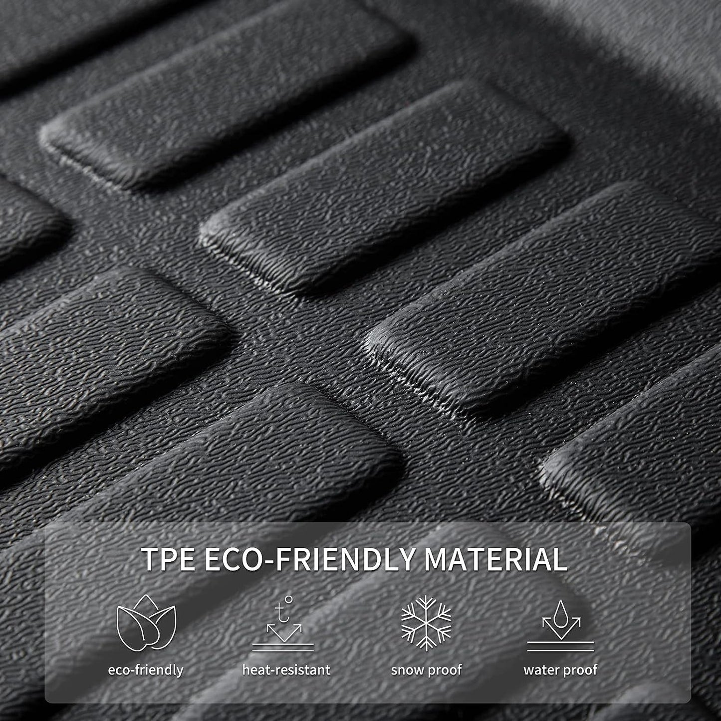 KELCSEECS Floor Mats & Cargo Liner Custom for Audi A6 (Not for A6 Allroad Models) 2019-2024 2025,All Weather Protection TPE Floor Liners Front Row and Second Row Full Set Accessories Black