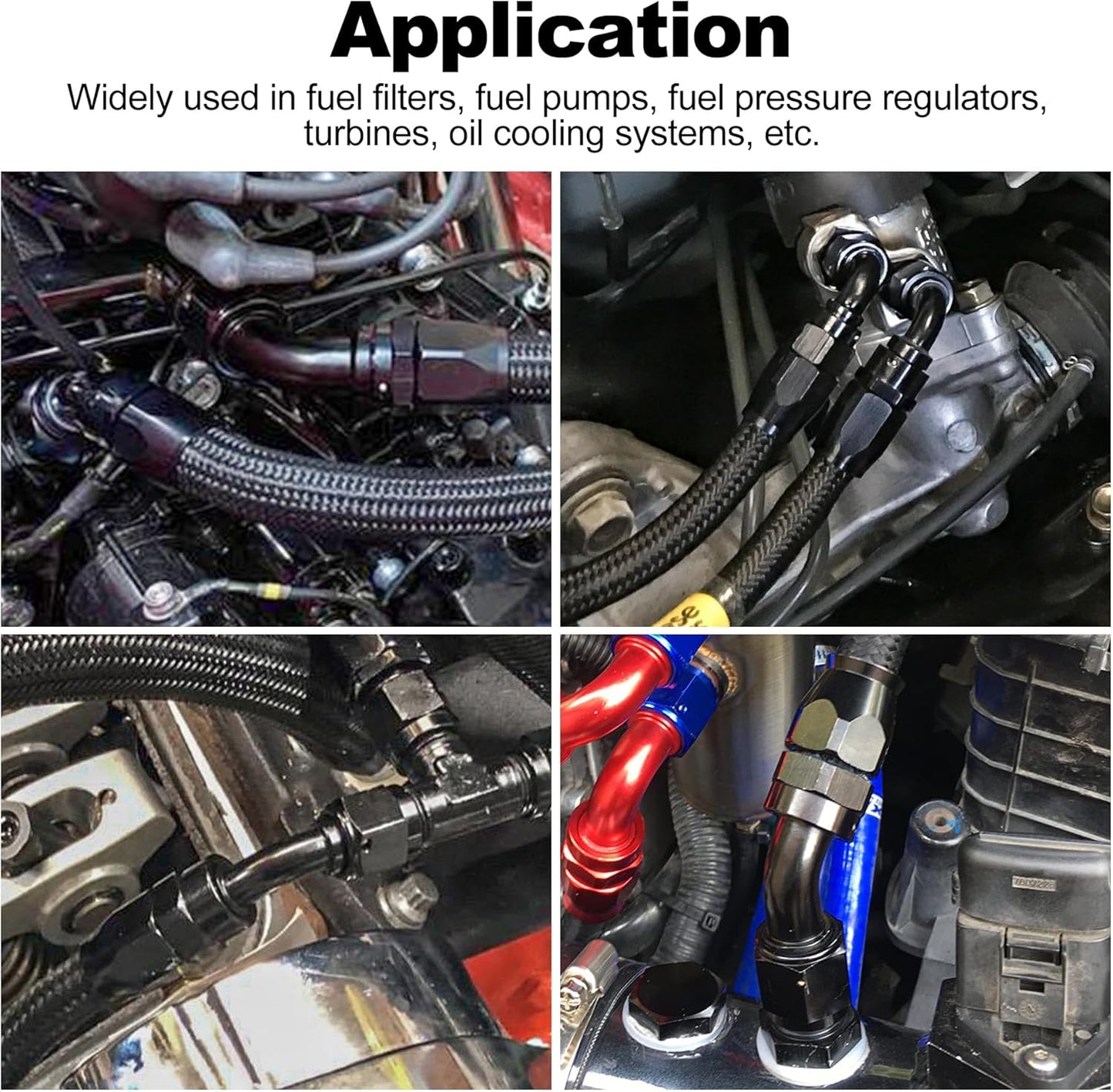 EVIL ENERGY 4AN 120 Degree One Piece Full Flow Hose End Fitting Swivel For CPE Braided Hose