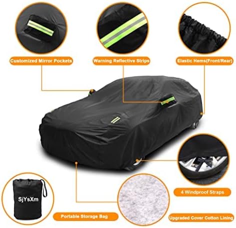 Car Cover Compatible with Mercedes-Benz C-Class 1994-2025 Sedan Coupe Cabriolet/CLK CLA CLE Coupe Cabriolet, Waterproof Covers with Cotton Lining, All Weather Rain Sun Snow UV Cover for Outdoor