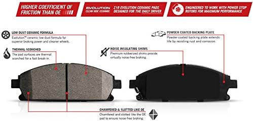 Power Stop 16-674 Z16 Evolution Rear Ceramic Brake Pads For Ford Crown Victoria 1996-2002, Lincoln Town Car 1996-2002, Mercury Grand Marquis 1996-2002 [Model Specific]