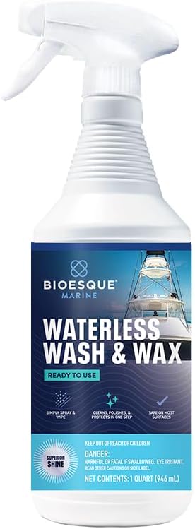 Bioesque Marine Waterless Wash & Wax, 32 Fluid Ounce (Pack of 1)