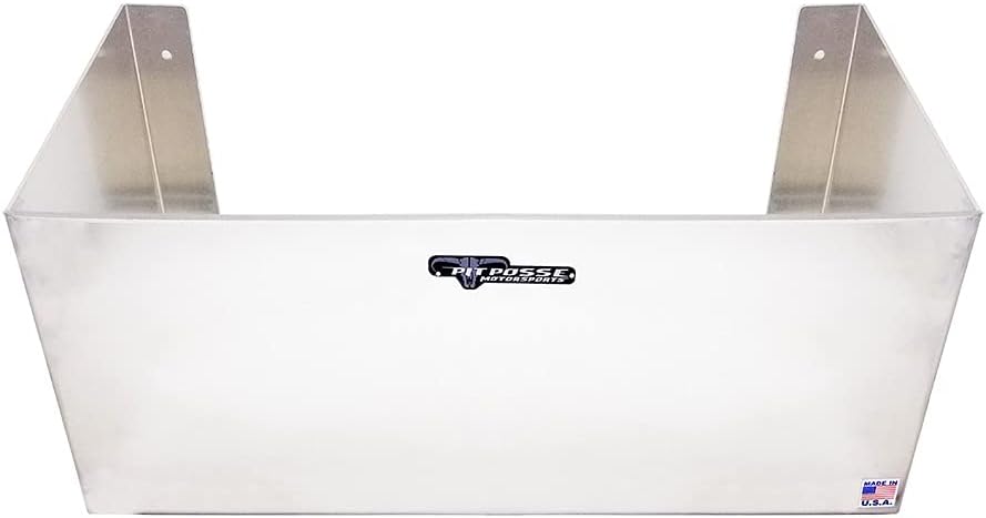 Pit Posse Double Utility Jug Holder Organizer Storage Rack - Made in USA - Holds 2 Five Gallon Utility Jug Containers - Anti-Rusting Aluminum - Garage Shop Enclosed Race Trailer (Silver)