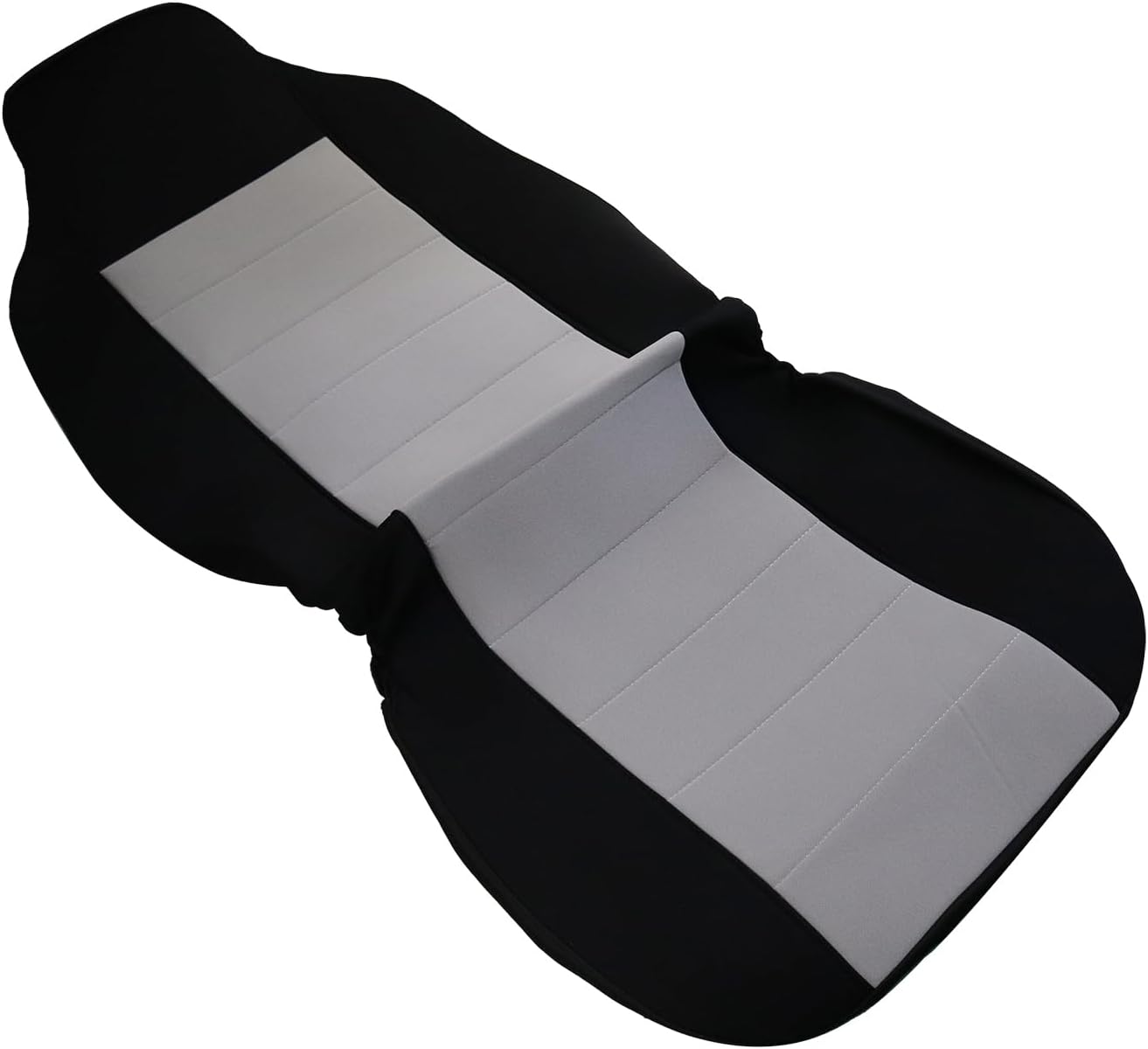 Front Car Seat Covers for 2004-2012 Ford Ranger, Front High Back 60/40 Split Bench Seat Covers with Molded Headrests for Ford Ranger 2004 2005 2006 2007 2008 2009 2010 2011 2012 (Light grey)