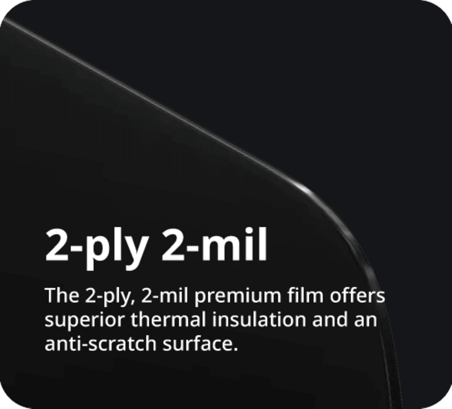 Nano Ceramic Window Tint Film for Cars and Building, Charcoal, 2 Ply Scratch Resistant, Heat Control, and UV 99%, IR 93% Rejection, 50% VLT, 20inx100ft