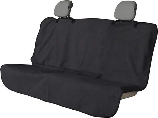 Back Seat Cover for Car Trucks Van SUV,Waterproof Rear Bench Towel Seat Covers for Dogs and Kids,Automotive Backseat Protector (Black)