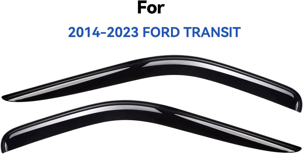 Window Visors Rain Guards Shield for Ford Transit 2014-2025, Out-Channel Window Vent Wind Deflectors Visors Shades for 14-25 Transit