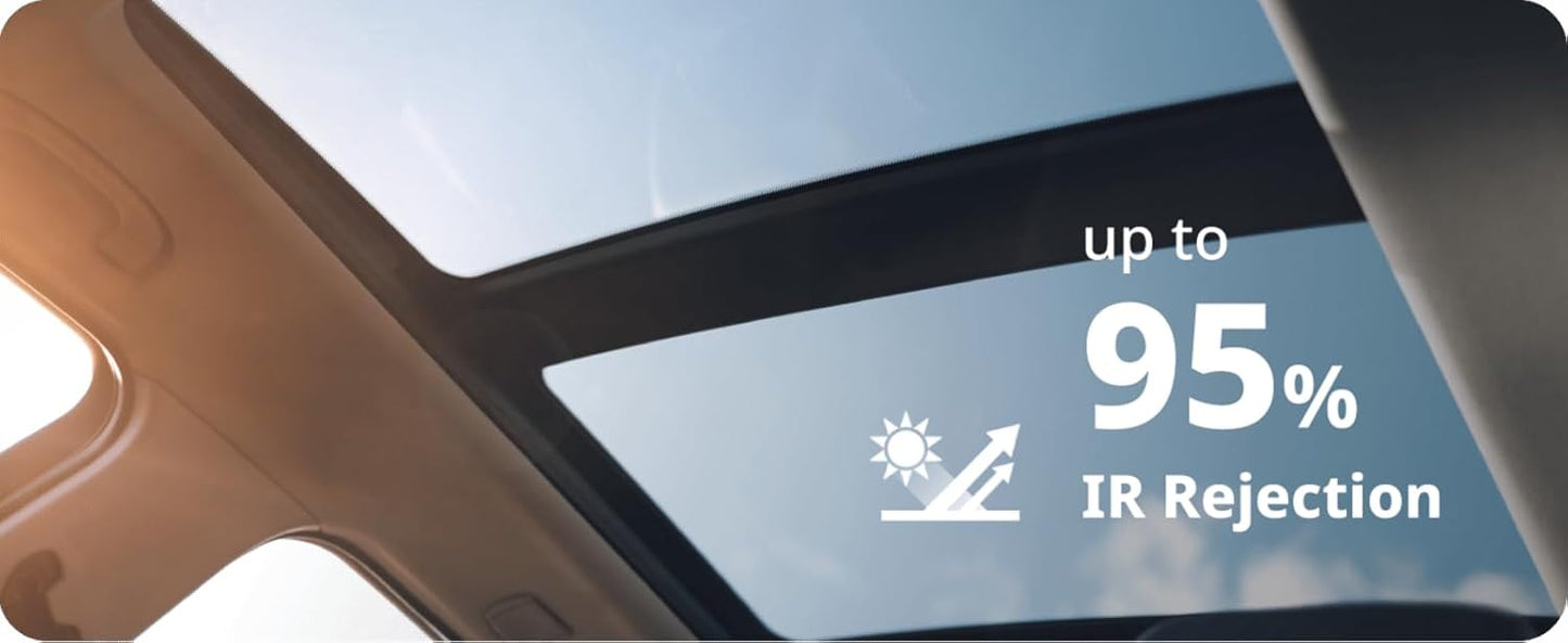 Nano Ceramic Window Tint Film for Cars - 2 Ply Scratch Resistant with Heat Control and UV/IR Rejection (70% VLT, 40inx100ft), OWFCR-10006