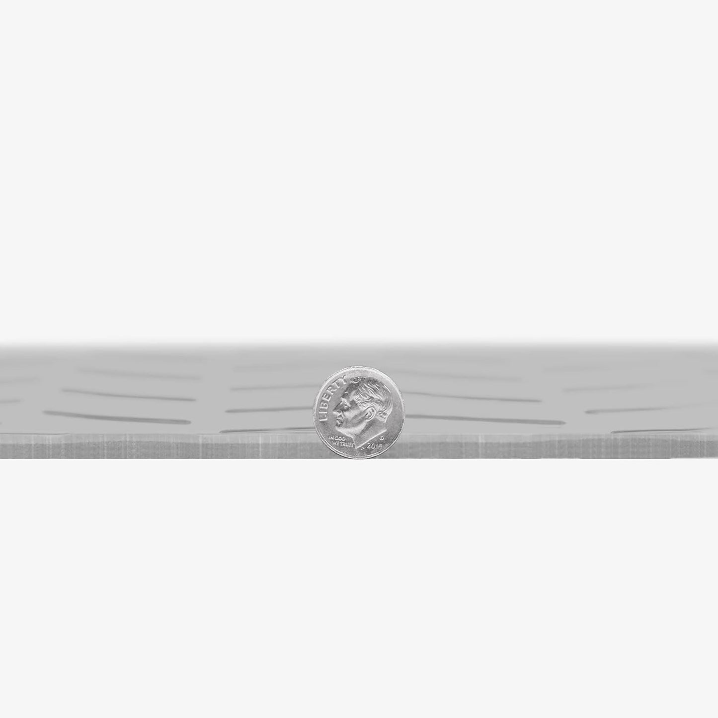 IncStores 2.5mm Thick Commercial-Grade Nitro Roll Garage Floor Mat | Flexible Vinyl Floor Mat for a Stronger and Safer Garage, Workshop, or Trailer | Diamond-Plate, Stainless Steel, 10' x 40'