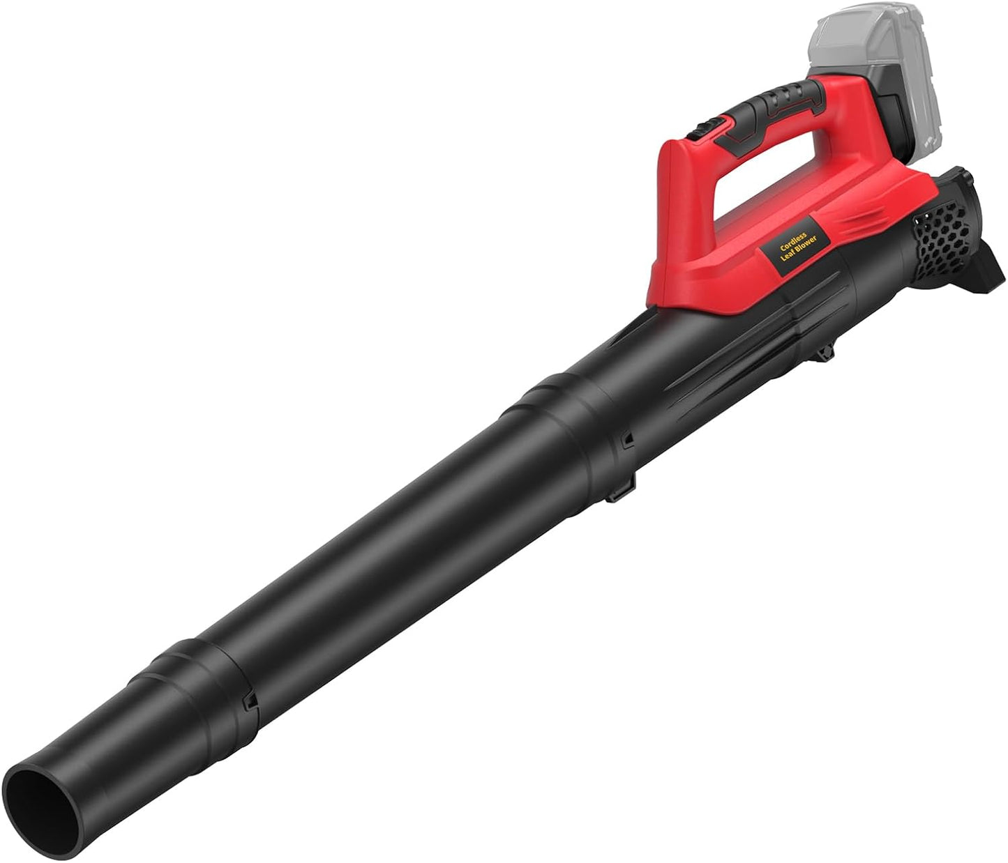 Cordless Leaf Blower for Milwaukee 18V Battery, 450CPM Electric Leaf Blower with 130MPH, Copper Motor, Handheld for Lawn Care, Yard (Battery Not Included) (Red)