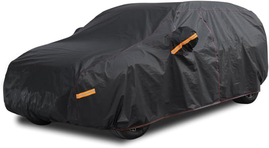 6 Layer Heavy Duty SUV Car Cover Waterproof All Weather Protection with Cotton Liner, Universal Fit Toyota RAV4, Honda CRV, Tesla Model Y, Audi Q5, Nissan Rogue, Mazda CX-5, Kia Sorento