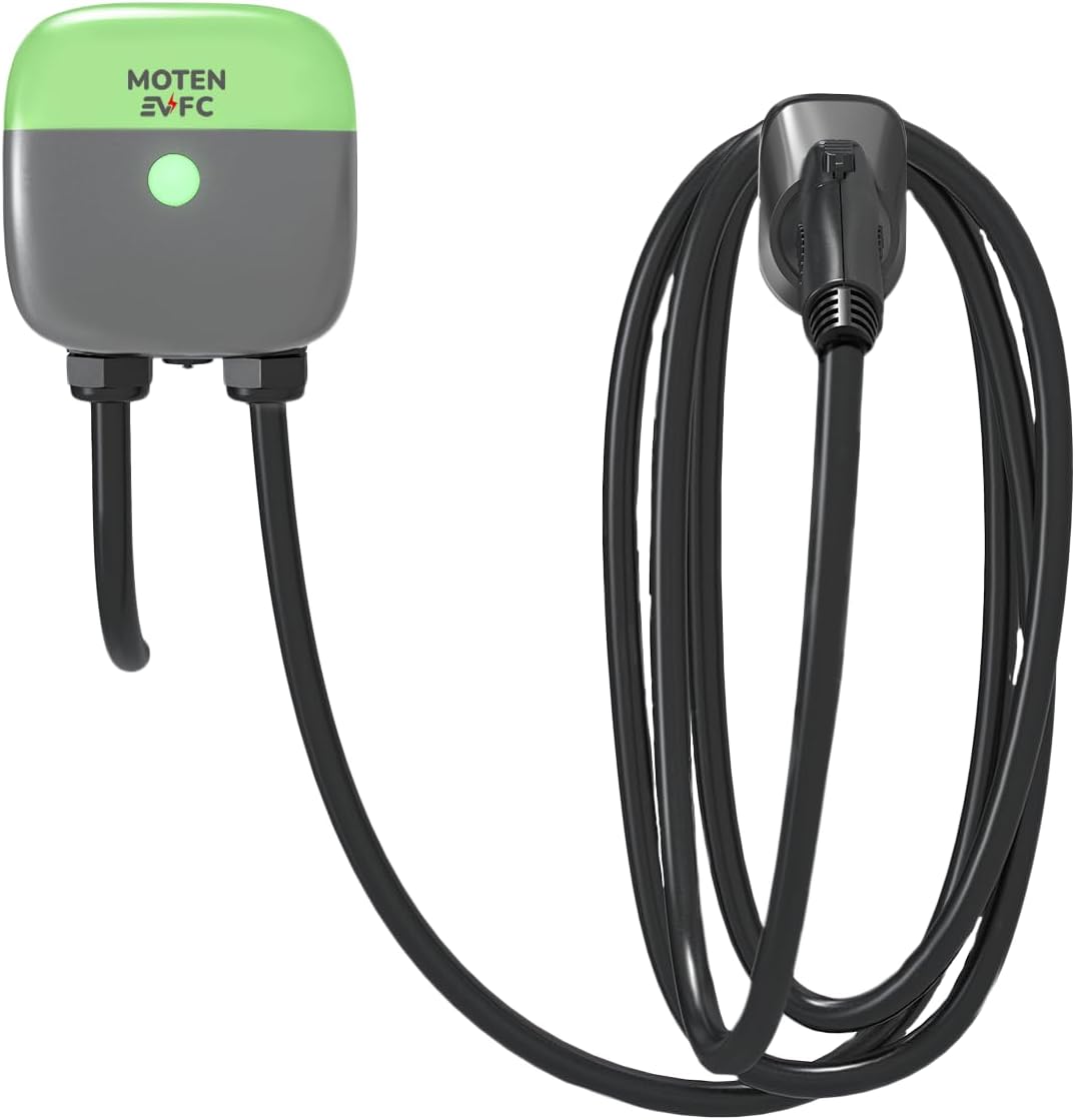 TAURUS-48S Level 2 EV Home Charger, 48A, 11.5 kW 25 FT Cable, FCC, ETL, Energy Star, Docking Holster, no Complicated Setup Required, Just Connect to Power and Start Charging, Hardwired