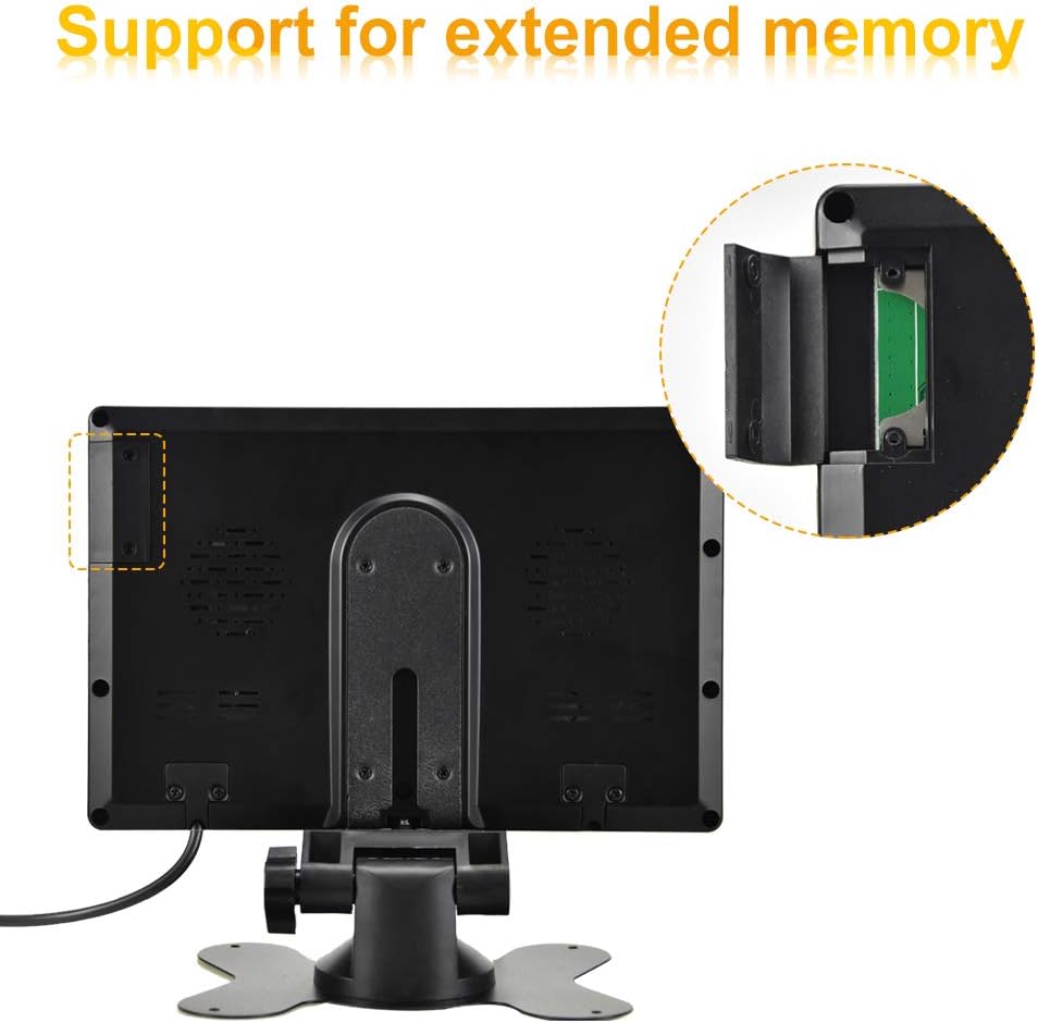 AHD Dual Backup Camera with 7'' 1080P DVR Monitor, Front and Rear View Camera Waterproof Night Vision Reversing Camera for Truck Pick Up RV Camper Bus 12V-36V