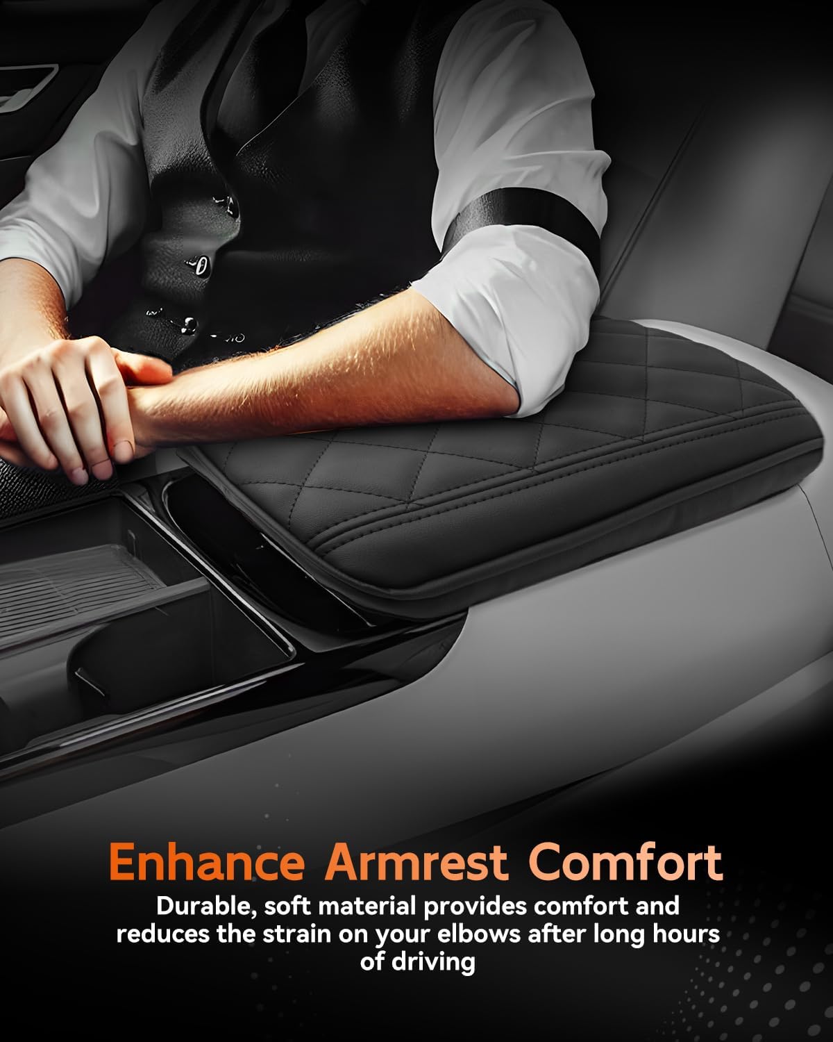 CDEFG for 2025 Hyundai Tucson Center Console Cover Armrest Cover for Tucson (SE, SEL, SEL Convenience, XRT, Limited) 2025+ Accessories Arm Rest Protector Only Fit Electronic