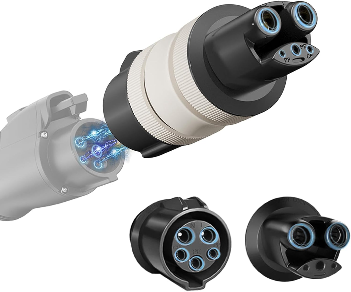 J1772 to Tesla Charger Adapter, 32 Amp / 220V, Compatible with All Tesla Cars, J1772 EV Adapter for Tesla Car Charging