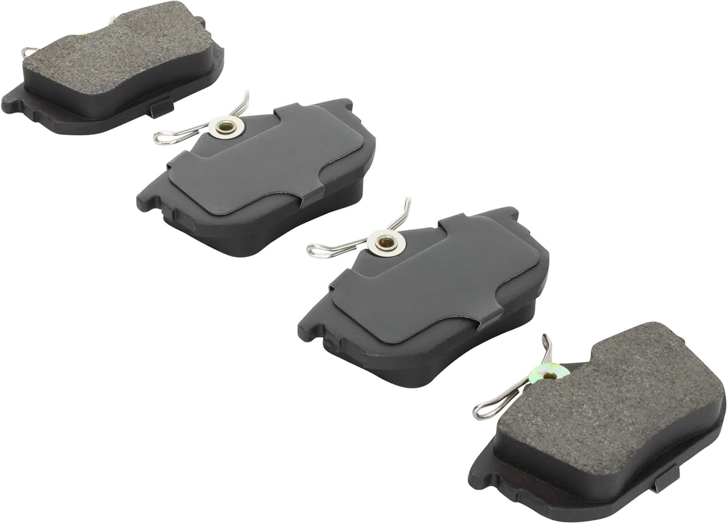 Premium Semi-Metallic Rear Brake Pads (1001-0838M) Compatible with Mitsubishi Space Star 2003-2004, Smart Forfour 2005-2006, Volvo S40 1999-2005, Volvo V40 1999-2004