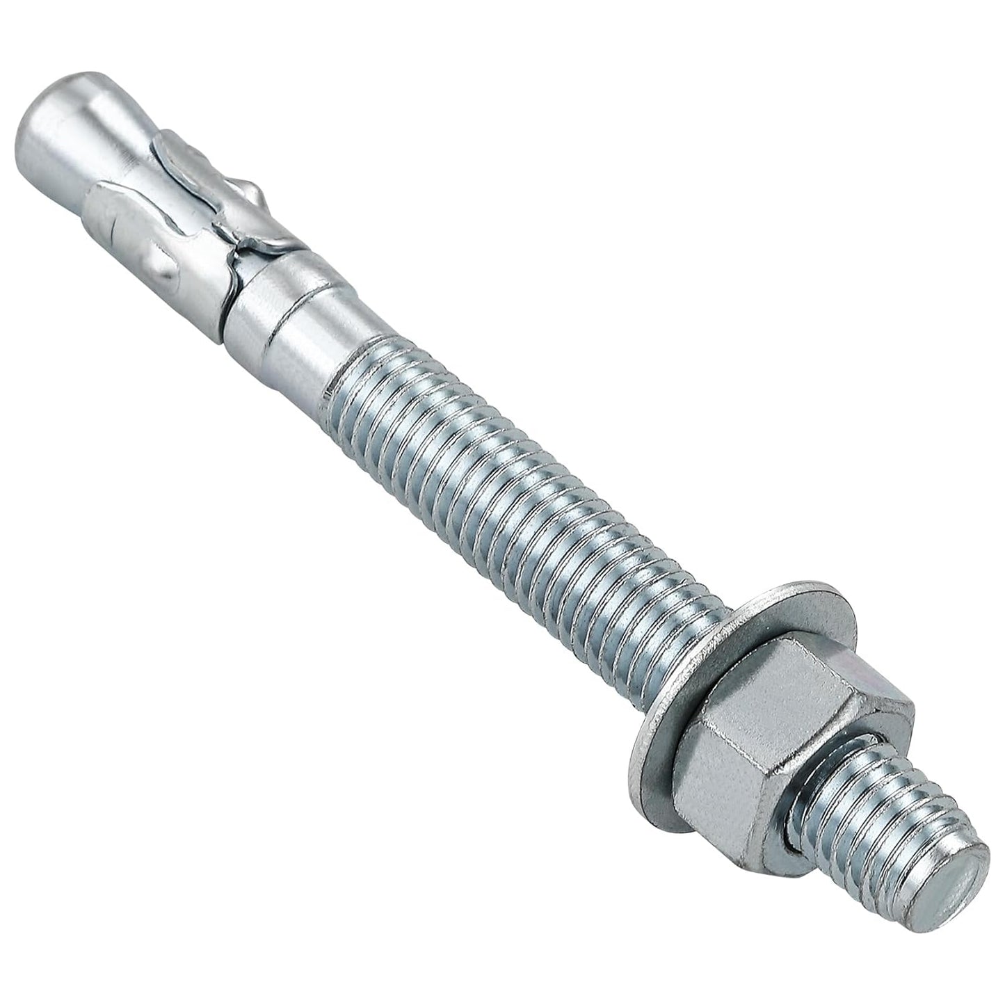 1/2x4-1/2 30Pcs Inch Standard Fasteners for Heavy-Duty Zinc Wedge Anchors for Cement and Concrete