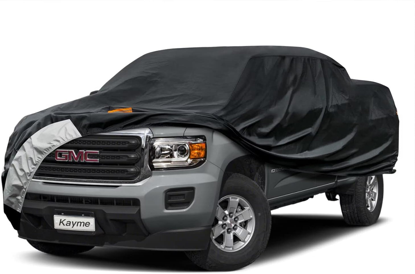 Kayme 7 Layers Truck Cover Fit GMC Canyon (2015-2025) Crew Cab/Extended Cab, Waterproof All Weather, Heavy Duty Outdoor Pickup Truck Cover Sun UV Rain Protection.