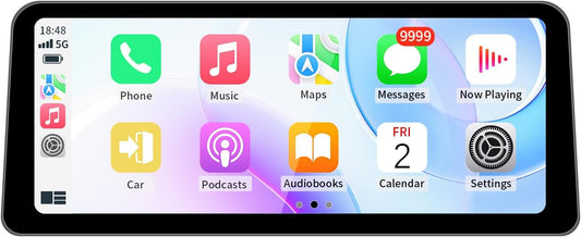 Wireless CarPlay/Android Auto 12.3 Inch Touchscreen for BMW 5 Series F10/F11 (2012-2016) with NBT System, Car Radio Receiver, Multimedia, Bluetooth, Car Stereo