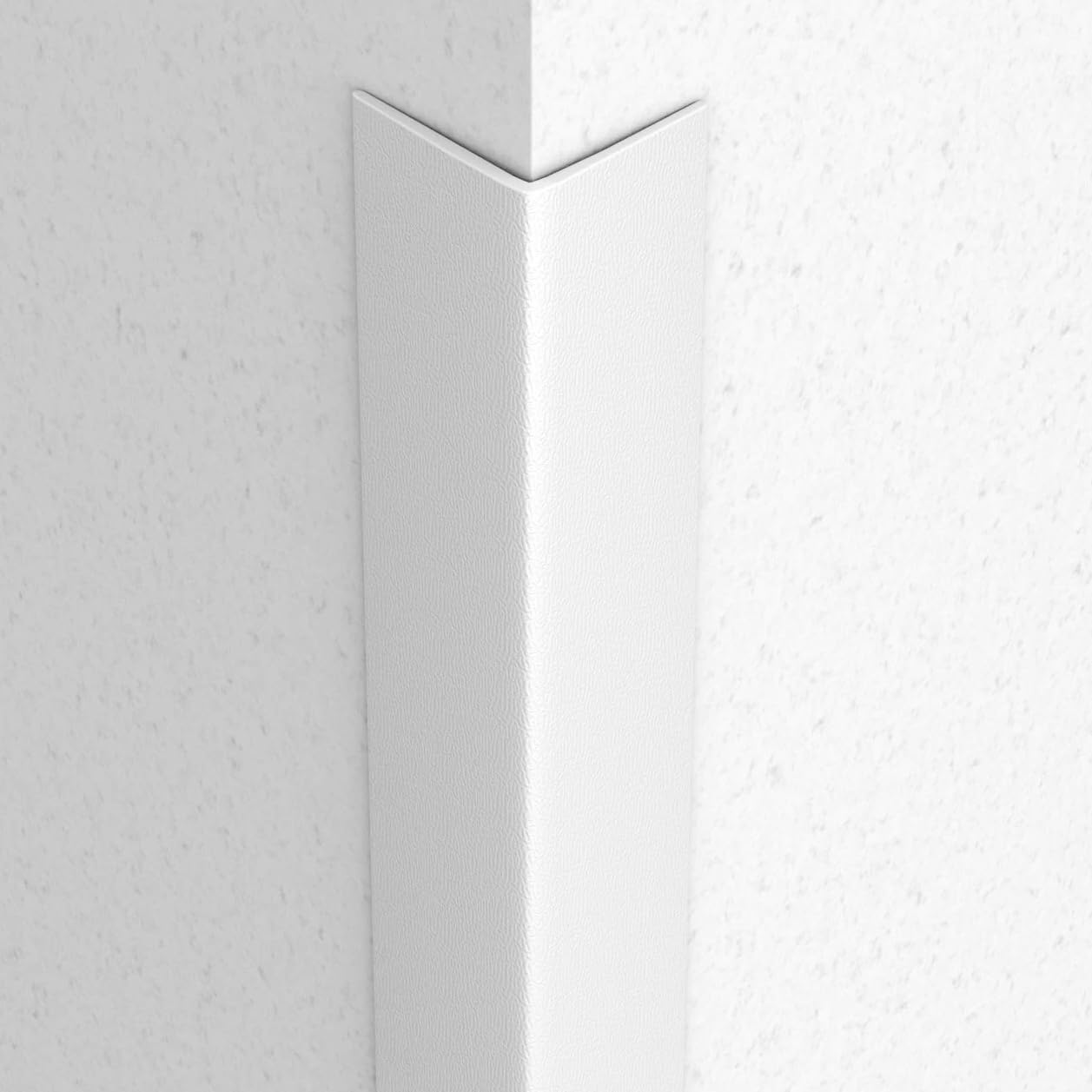 Proflex Wall Corner Protector - White Textured 1-1/2 inch x 60 inch - Pack of 6 - Self Adhesive Corner Guards for Walls Edge Protection – Easy to Apply – No Tools Needed