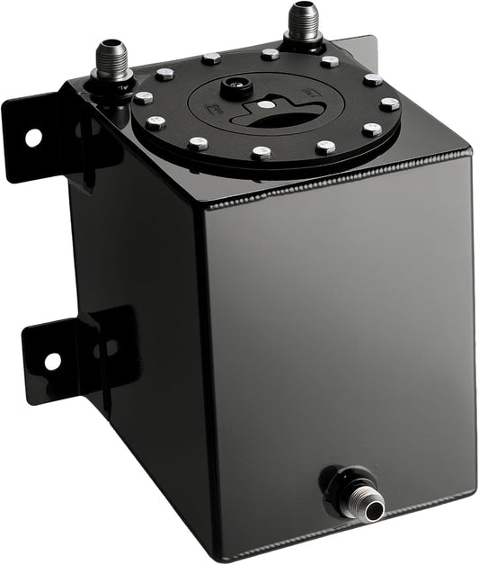 EVIL ENERGY 1 Gallon Fuel Cell Gas Tank Aluminum with Cap Street Drift Black