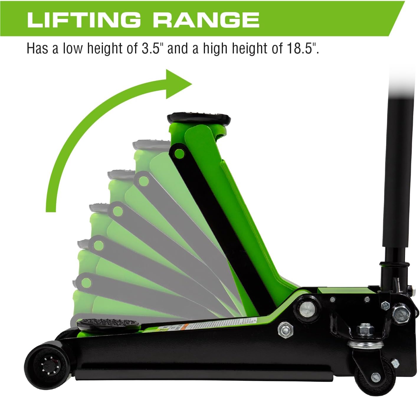 ARCAN Tools 2-Ton Low Profile Quick Rise Steel Floor Jack (A20015)