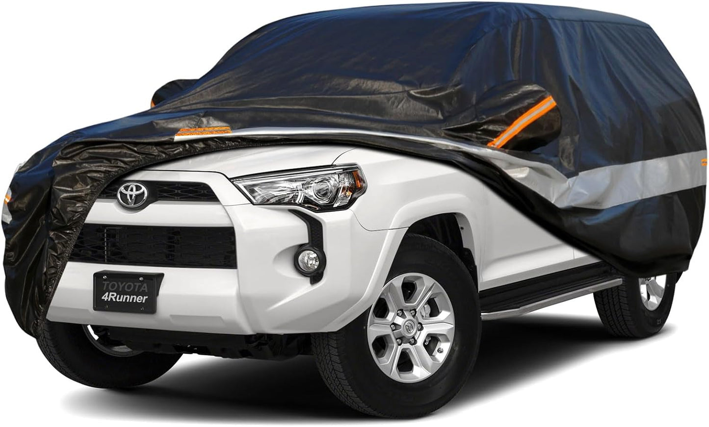 10 Layers SUV Car Cover Custom Fit for Toyota 4Runner (2002-2024) Waterproof All Weather for Automobiles, Outdoor Full Cover Sun UV Rain Protection.Black