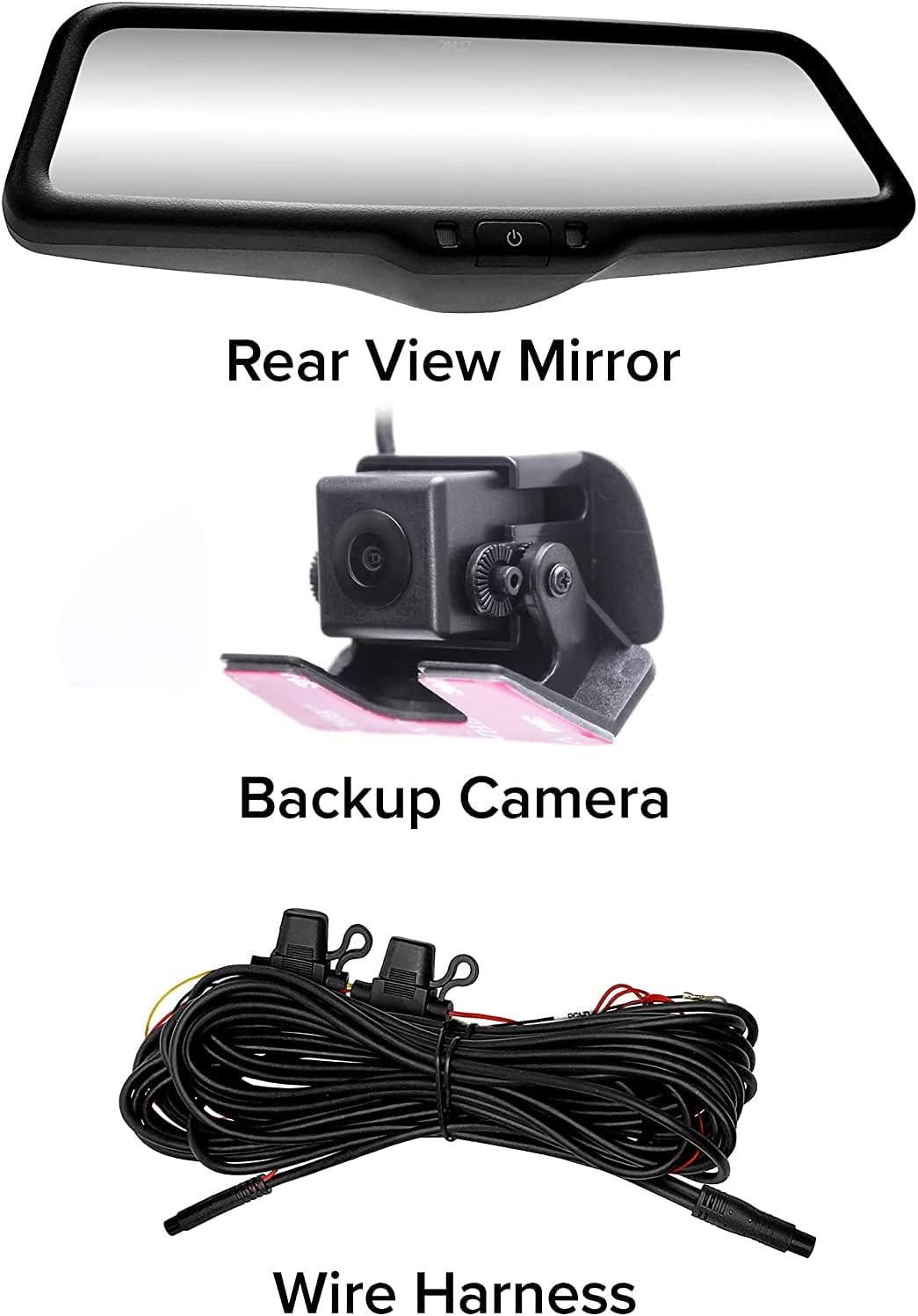 Master Tailgaters 10" OEM Rear View Mirror Dash Cam with 10" LCD Screen | Rearview Universal Fit | 1080p 30fps HD DVR | Dual Way Video Recorder with WiFi | Anti Glare | 1080p Backup Camera Included