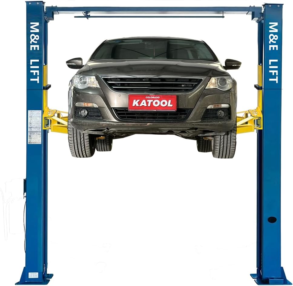 ME 9000lbs 110v 2 Post Lift Max. Lifting Height 74.8" 2 Post Car Lift Auto Lift Clearfloor Lifts Car Hoist for Home Shop Garage(ME-M90-110V)