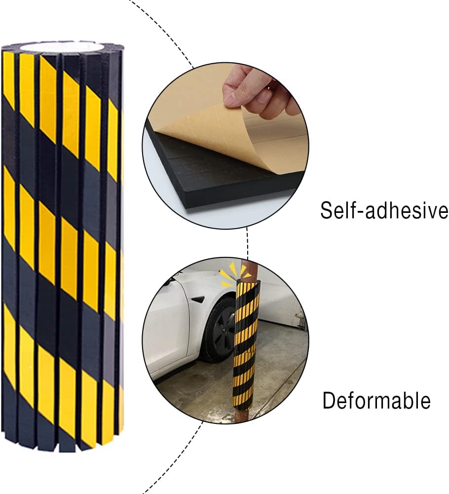 GUEQUITLEX Garage Wall Protector Foam Wall Corner Guard for Parking Garages - Wall Edge Protector Protect Your Car - Garage Wall - Wall Corner Edge and Bumpers Corner Guards