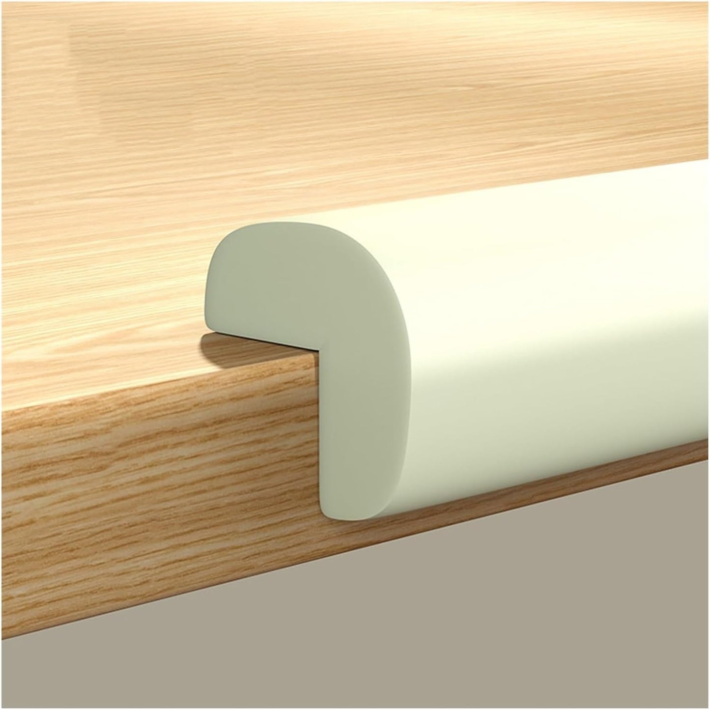 XPLKQXE Sharp Edge Safety Corner Edge Foam Padding, Edge Guards Bumpers Adhesive, Edge Corner Protector Guards for Table Edges & Sharp Corners(White-A,5pcs)