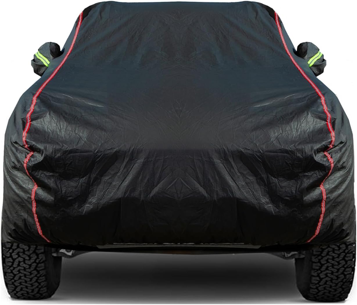 Breathable New Material, Waterproof Car Cover, Locks and Zipper Doors, Sunscreen Waterproof UV Prevention Snowproof Wind and Windproof,Suitable for Indoor Outdoor,for Pickup 180"-206" -B6