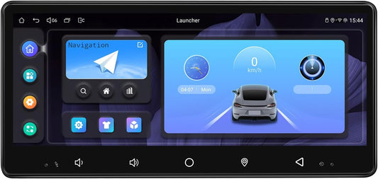 Joying 8.9" Single Din Touchscreen Radio Android 13 Head Unit with Carplay and Android Auto 4GB+64GB Detachable Car Stereo with Bluetooth, AM/FM, Subwoofer Output, GPS(JY-HTS01N4)