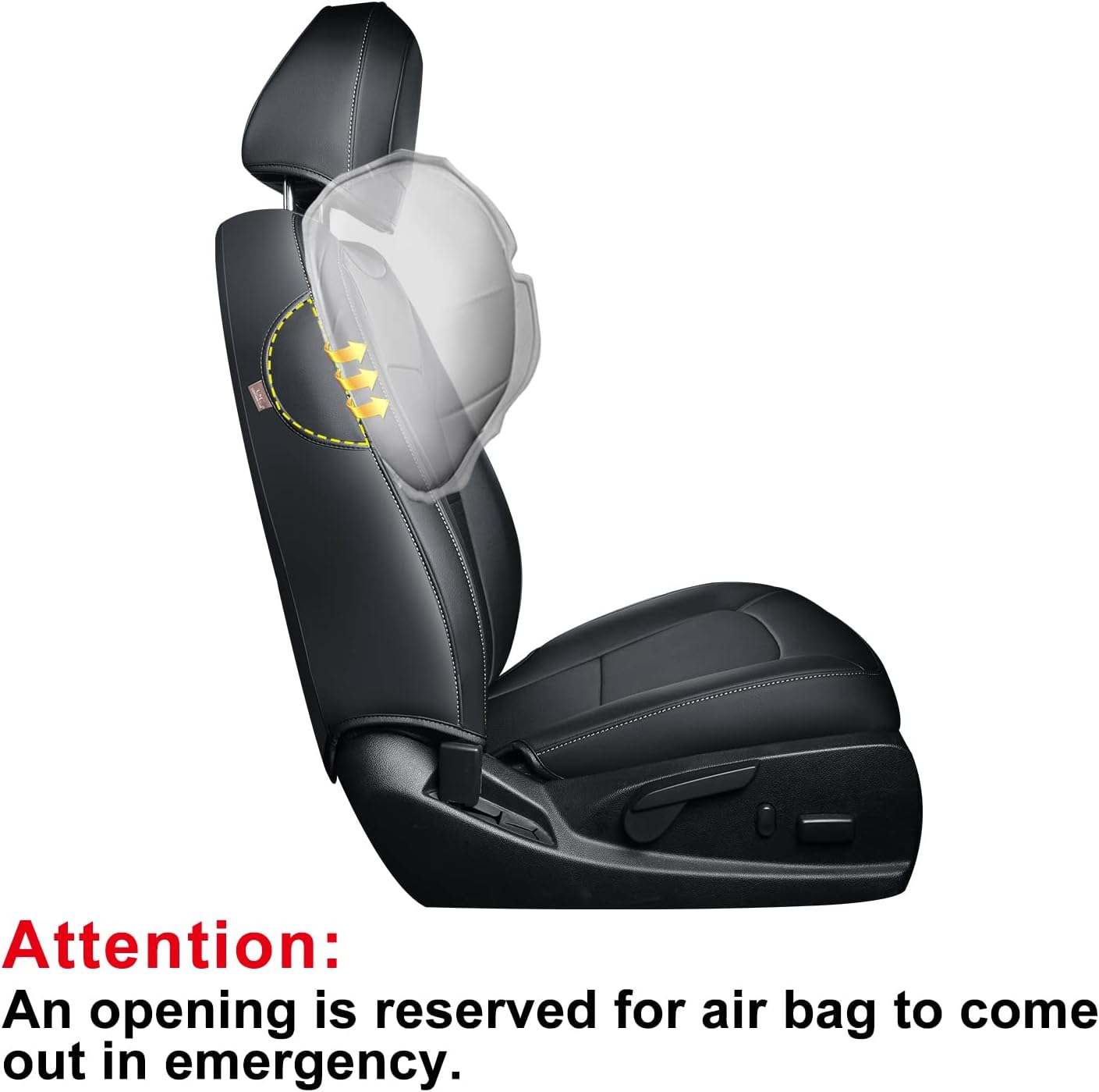 LUCKYMAN CLUB 2 Front Chevy Colorado Seat Covers, fit for 2023 2024 2025 Colorado Crew Cab Z71 LT ZR2 Work Truck with Faux Leather (Black 2 pcs)