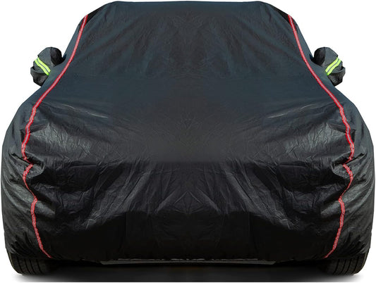 Breathable New Material, Waterproof Car Cover, Locks and Zipper Doors, Sunscreen Waterproof UV Prevention Snowproof Wind and Windproof,Suitable for Indoor Outdoor,for Sedan (188" to 198") B3