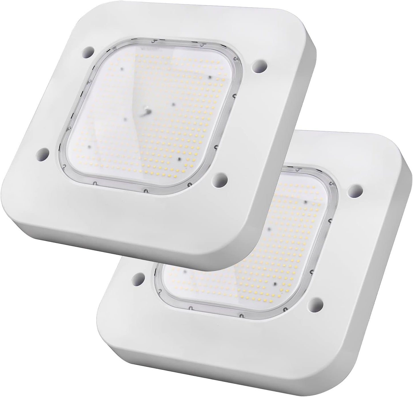 OSTEK 2 Pack LED Gas Station Canopy Light, 150W Carport Ceiling Light 5700K, Outdoor Rated (600W HID/HPS Equivalent), 90-277V IP65 DLC & UL Listed