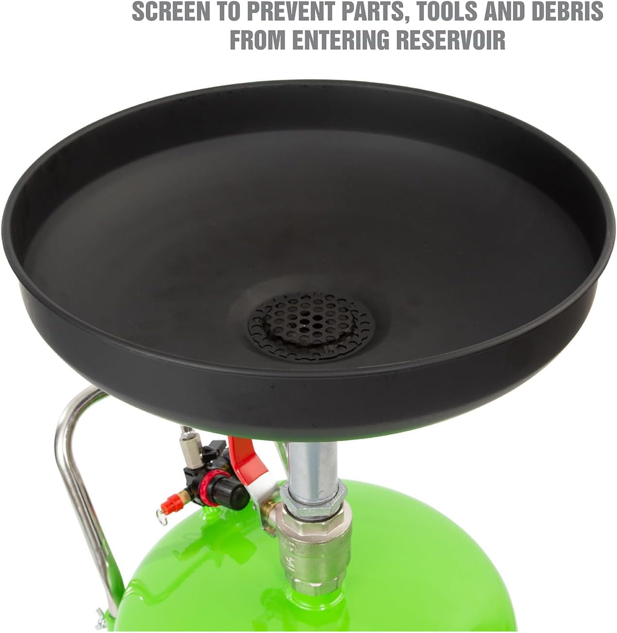 OEMTOOLS 87042 18 Gallon Portable Oil Lift Drain, Waste Oil Drain with Steel Waste Oil Container, Oil Changing, Oil Dolly for Motor Oil Drain, Funnel Drain