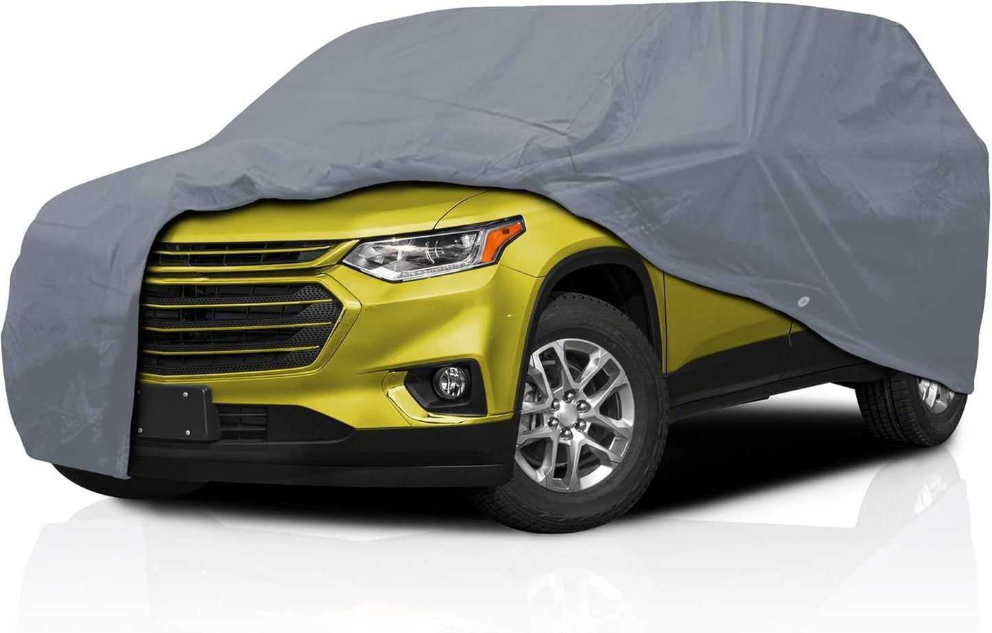 Supreme Full Car Cover - Semi Custom Fit for Traverse 2009-2017 SUV 4-Door | All-Weather Protection: Waterproof, Dustproof, Windproof, UV-Resistant | Includes Accessories